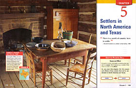 Gilbert House, Farmers Branch, Dallas, interior, museum